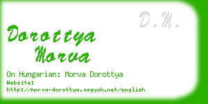 dorottya morva business card